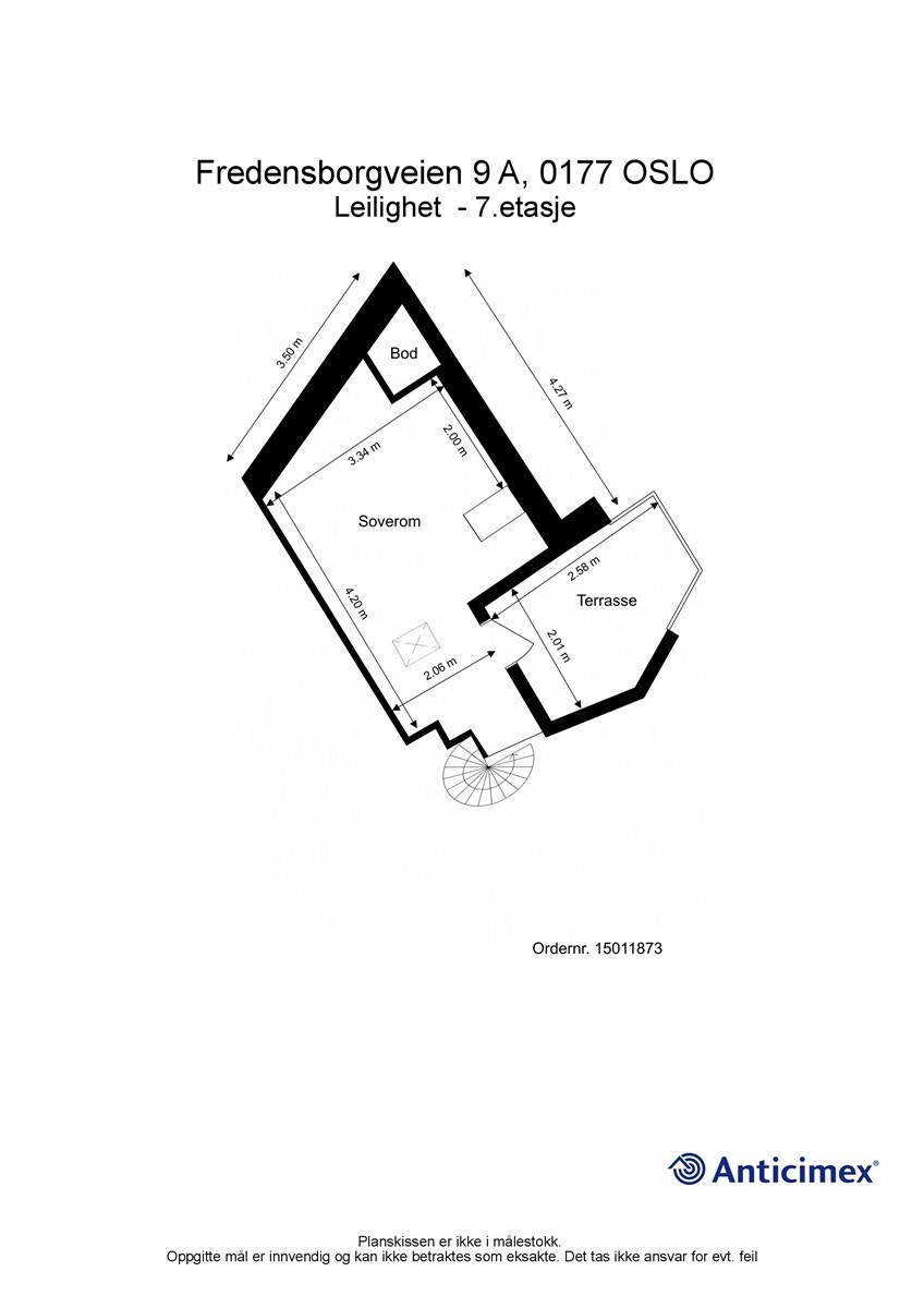 Plantegning 7. etasje Galleribilde