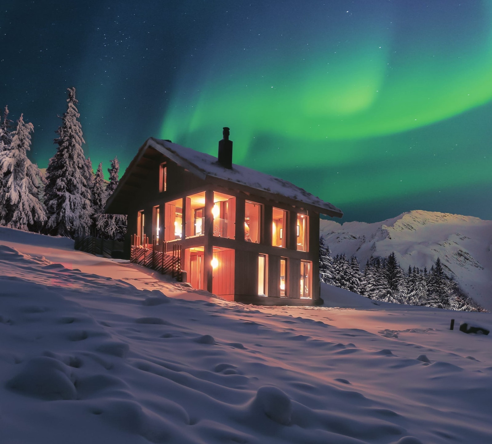 Bildet viser en variant av Vy-sokkelmodell fra Leve Hytter og er her vist i et annet terreng enn på Vangslia. Galleribilde