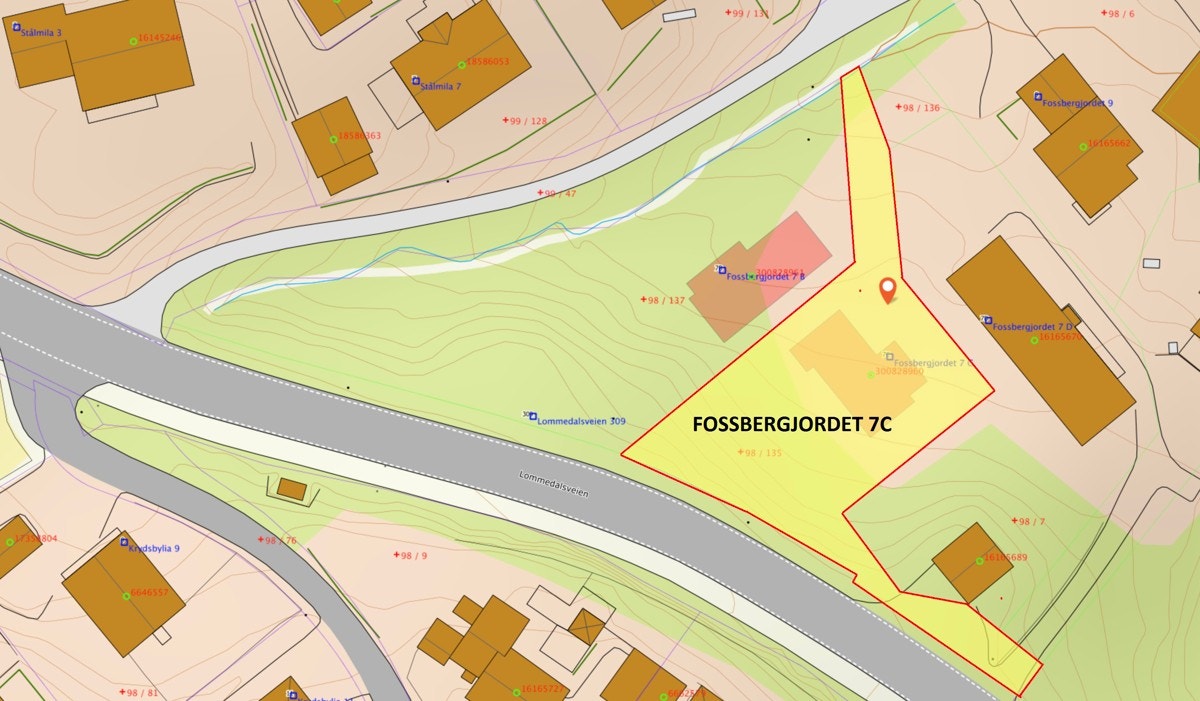 Fossbergjordet 7C tomt. Galleribilde