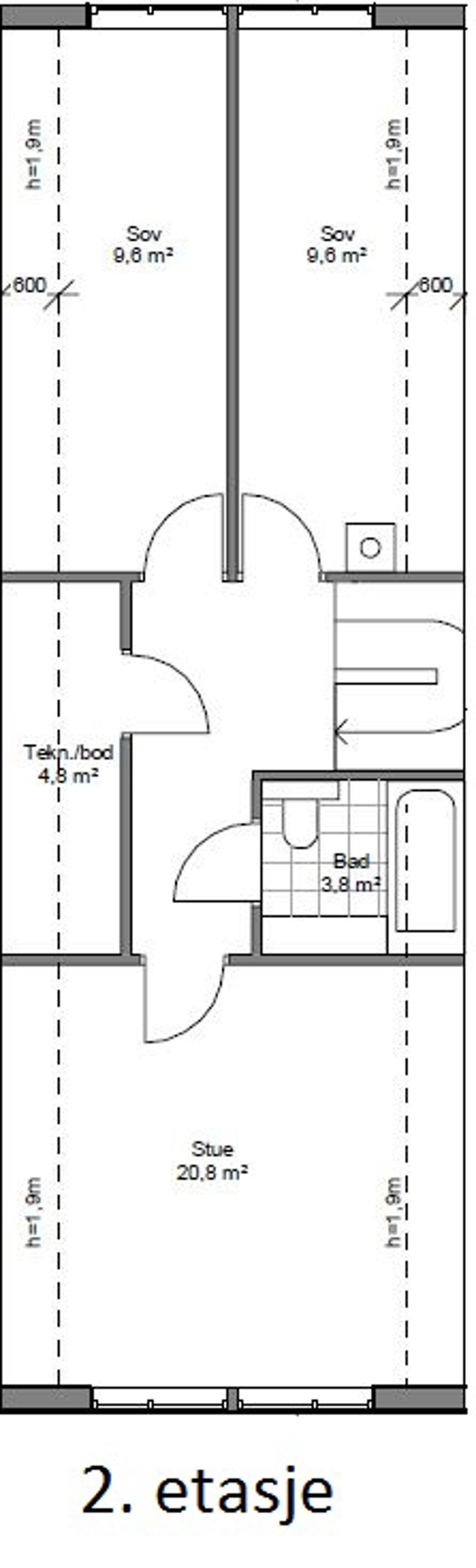 Plantegning 7B - 2.etg. Galleribilde