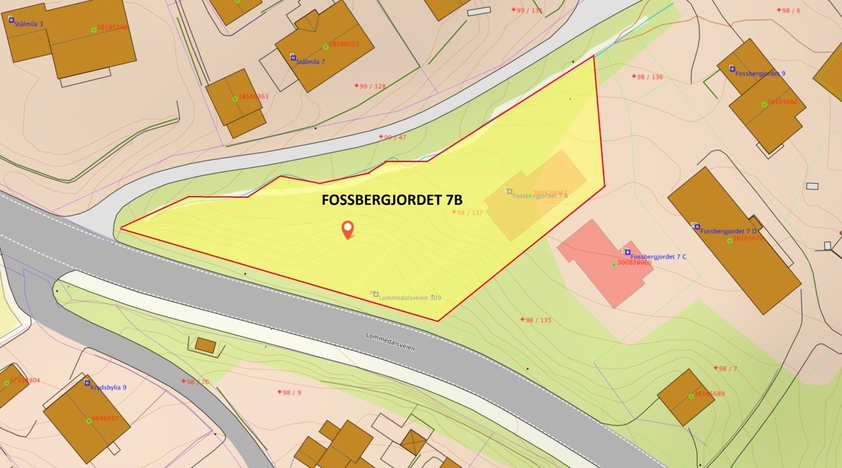 Fossbergjordet 7B tomt. Galleribilde