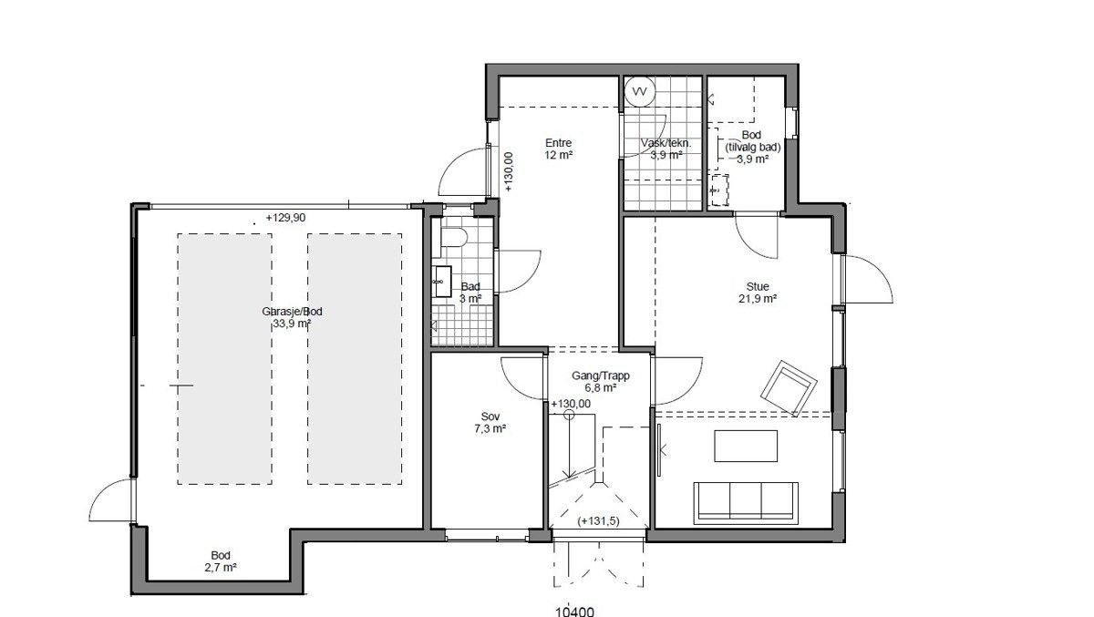 Plantegning 7C - U.etg. Galleribilde