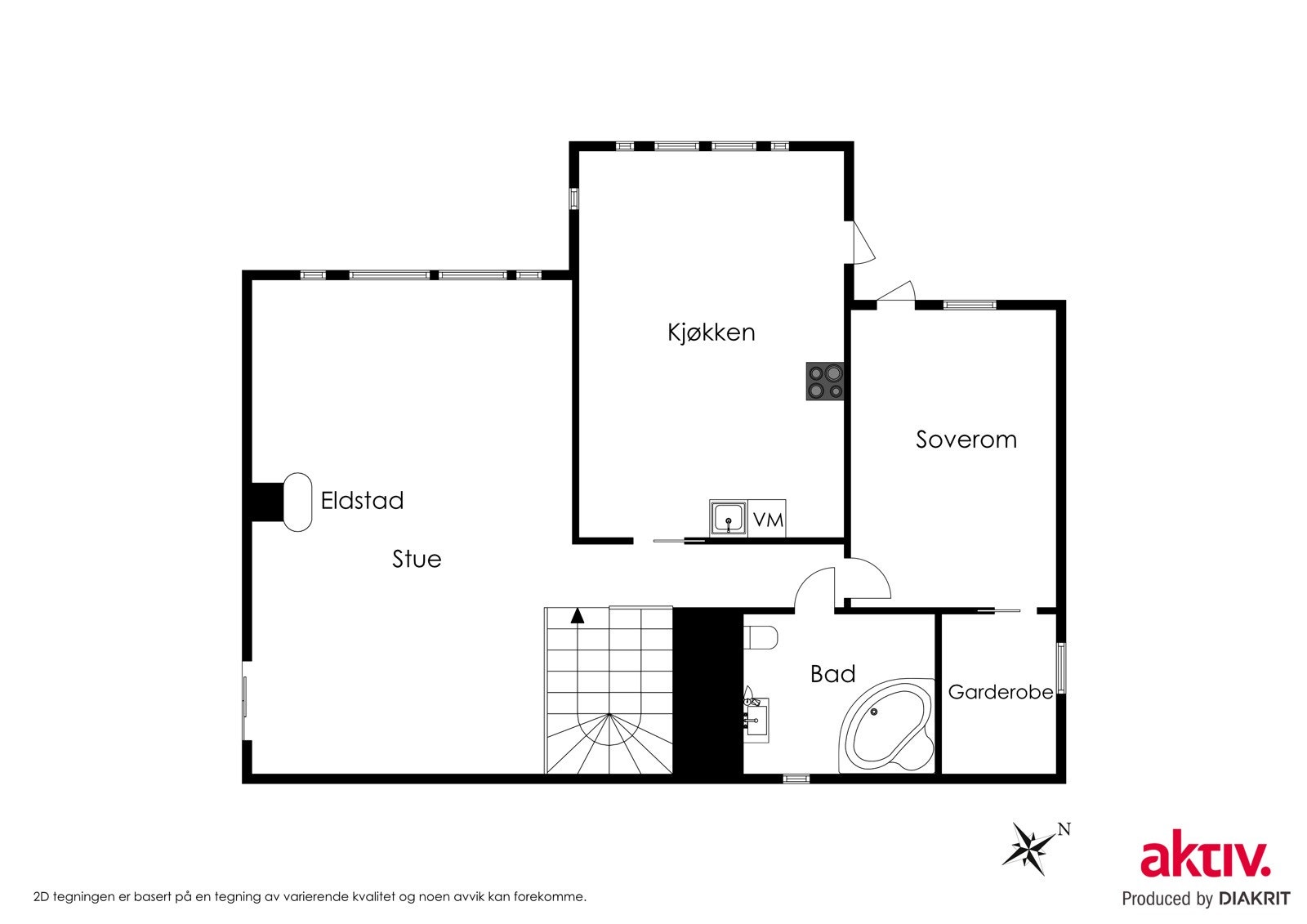 Plantegning 1.etasje. Galleribilde