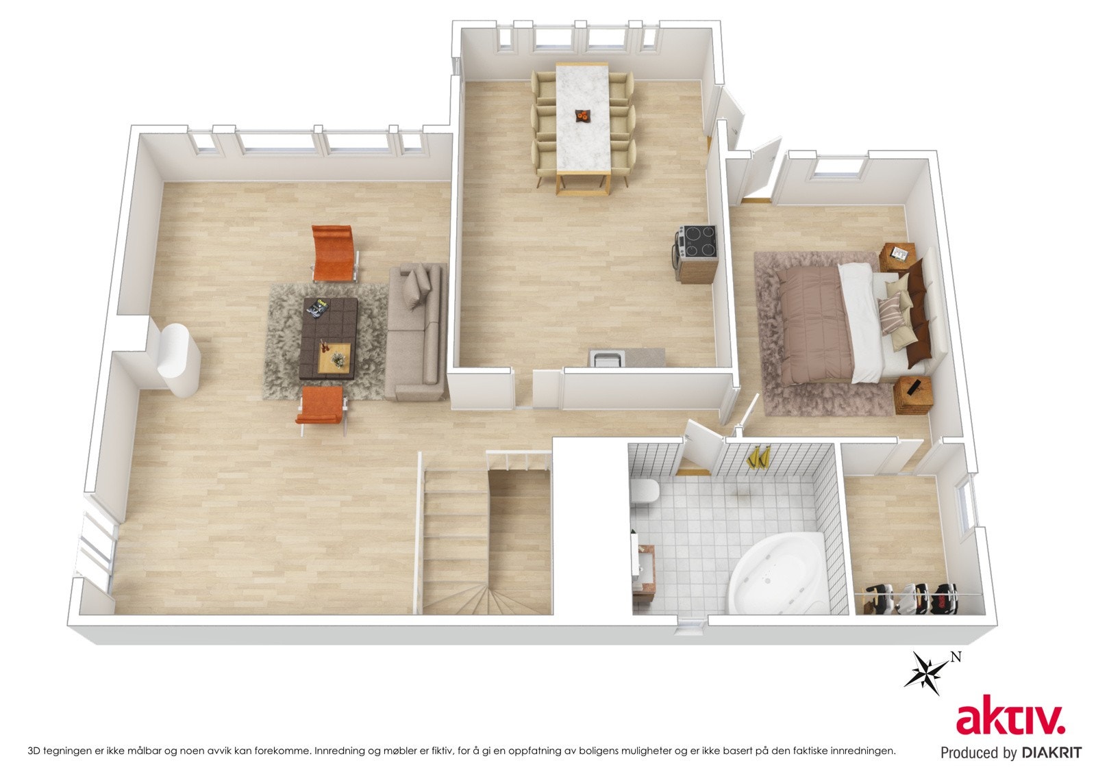 Plantegning 1.etasje. Galleribilde