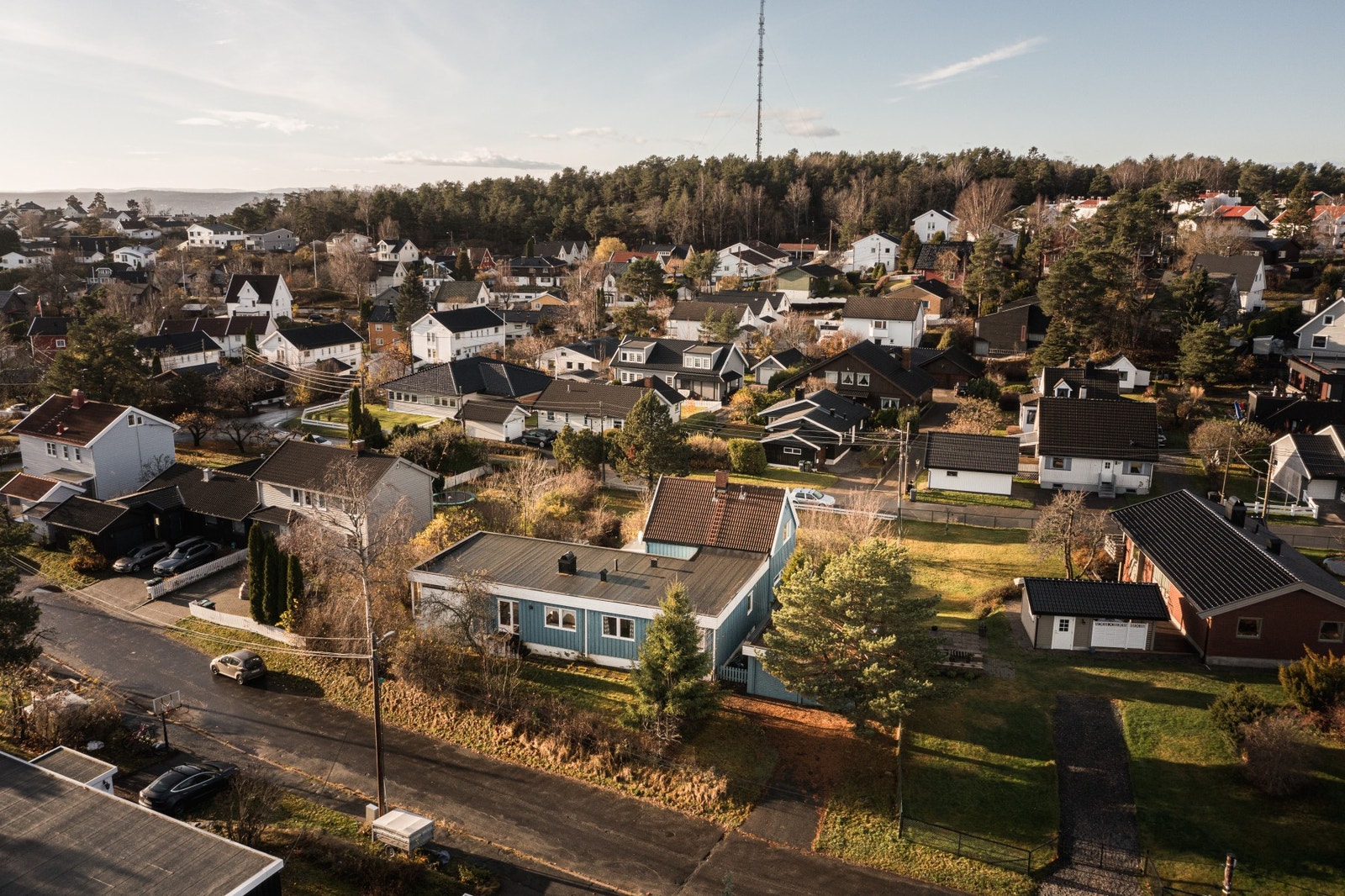 Et trygt og hyggelig nabolag. Galleribilde