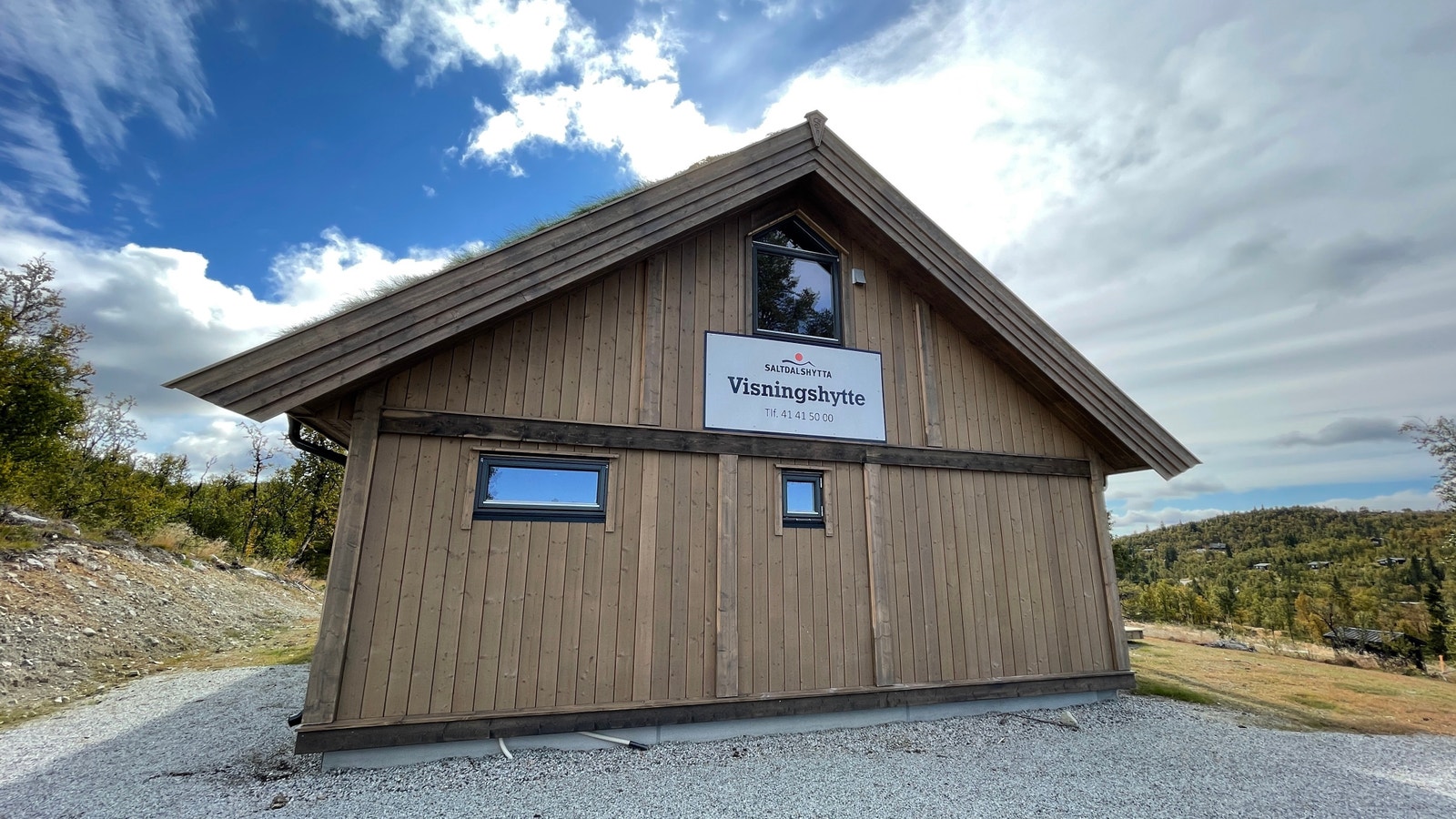 Saltdalshytta sin visningshytte som ligger på tomteområdet Galleribilde