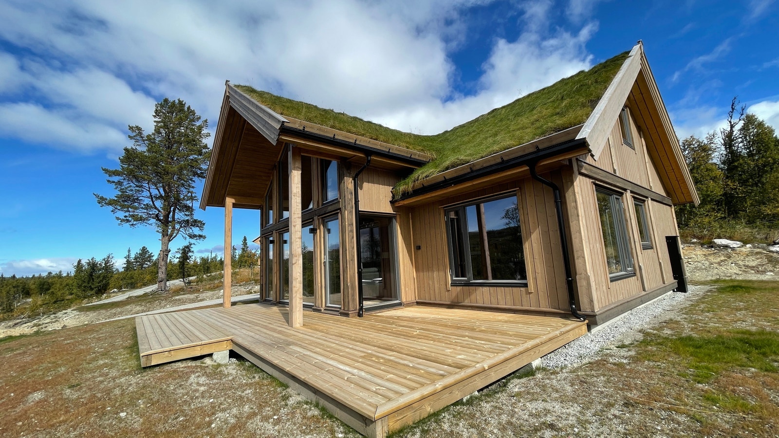 Saltdalshytta sin visningshytte som ligger på tomteområdet Galleribilde