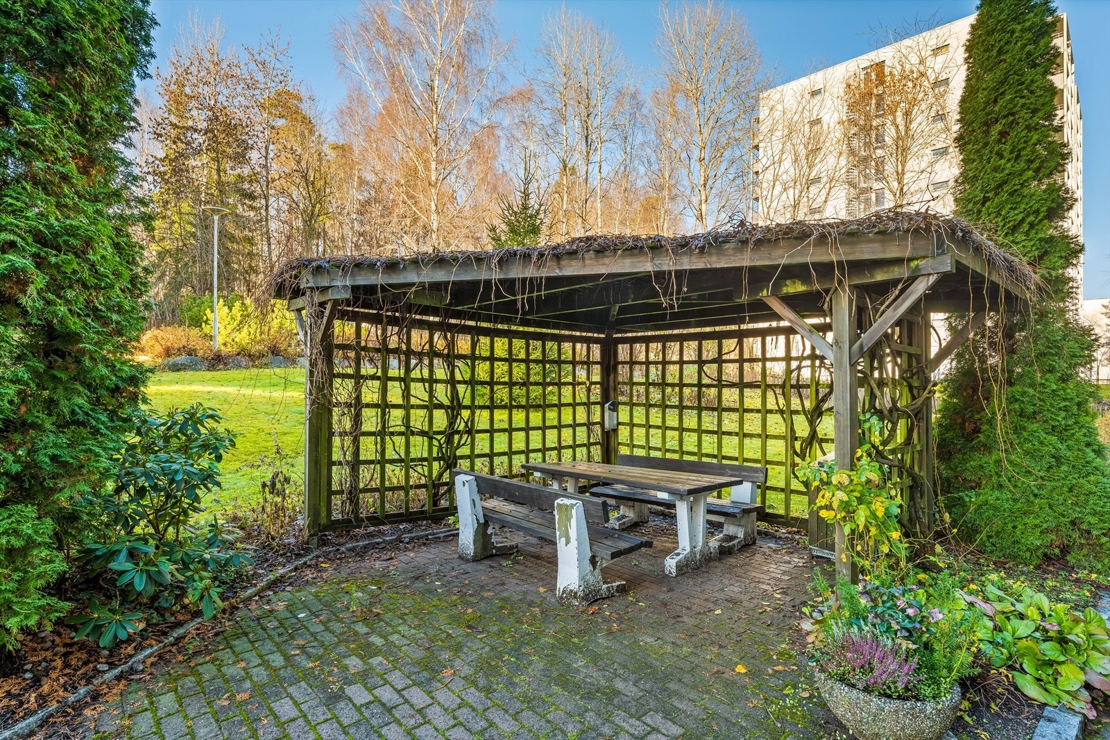 Borettslaget har et trivelig fellesareal. Galleribilde