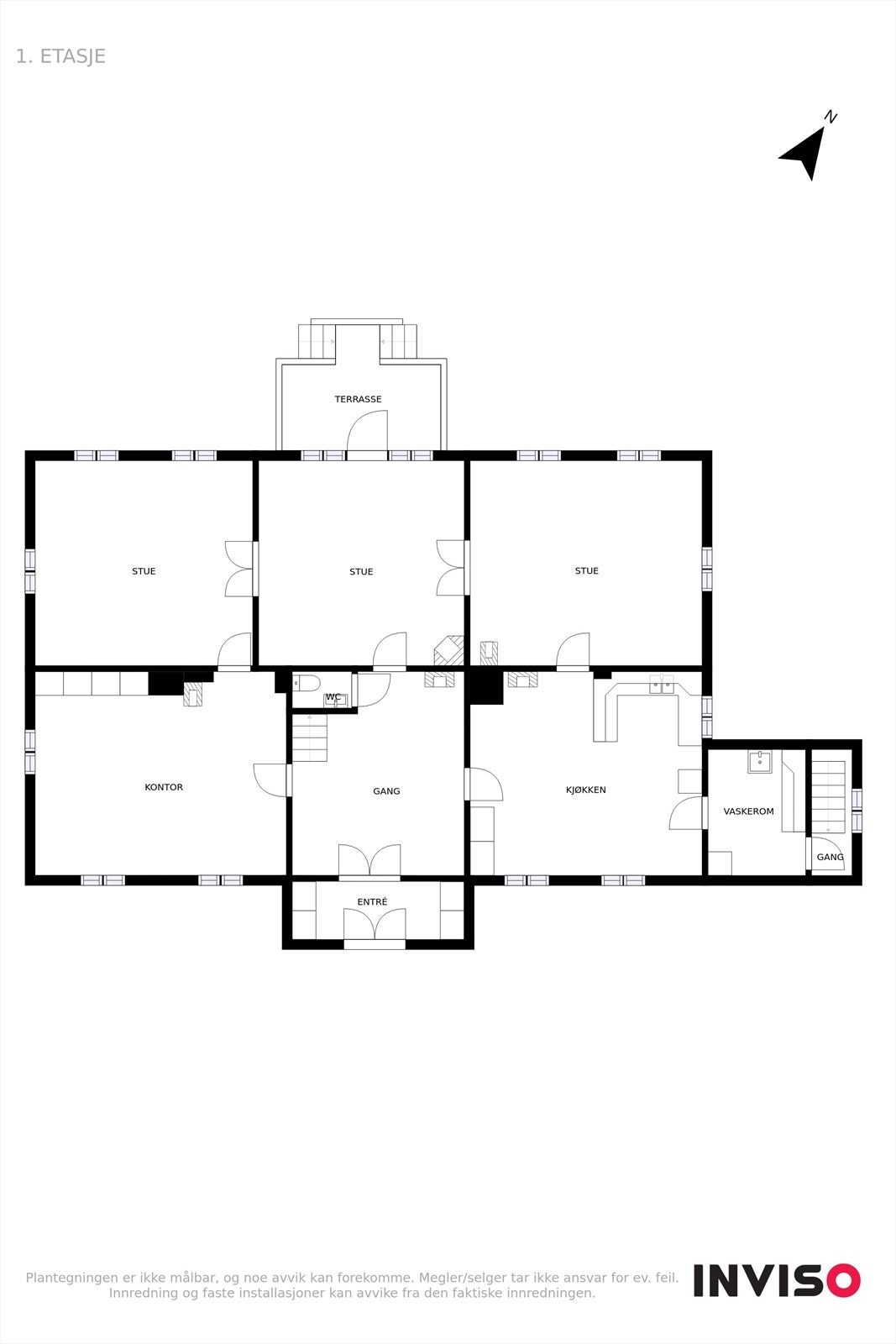 Planskisse 1.etasje. Galleribilde