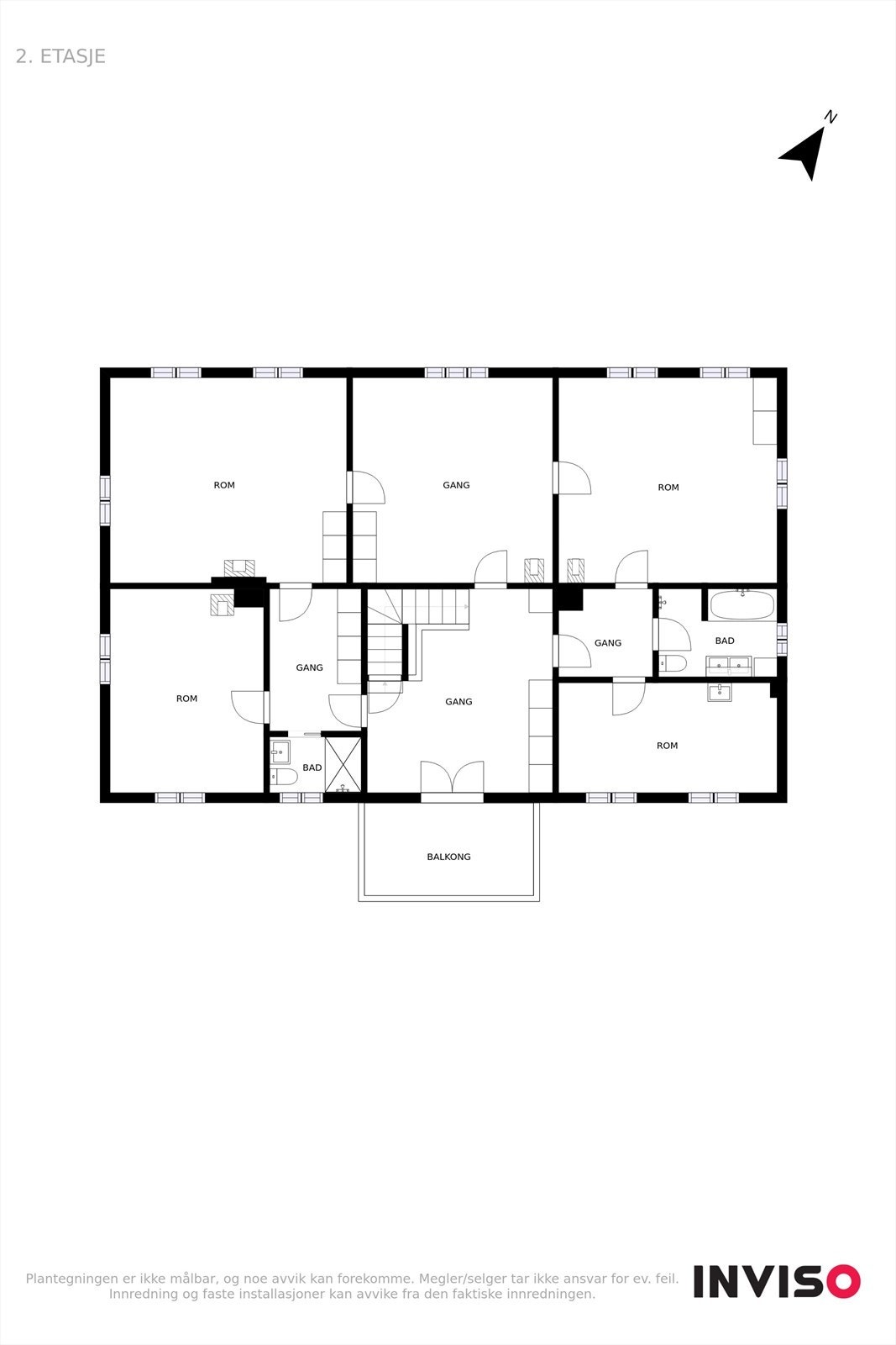 Planskisse 2.etasje. Galleribilde