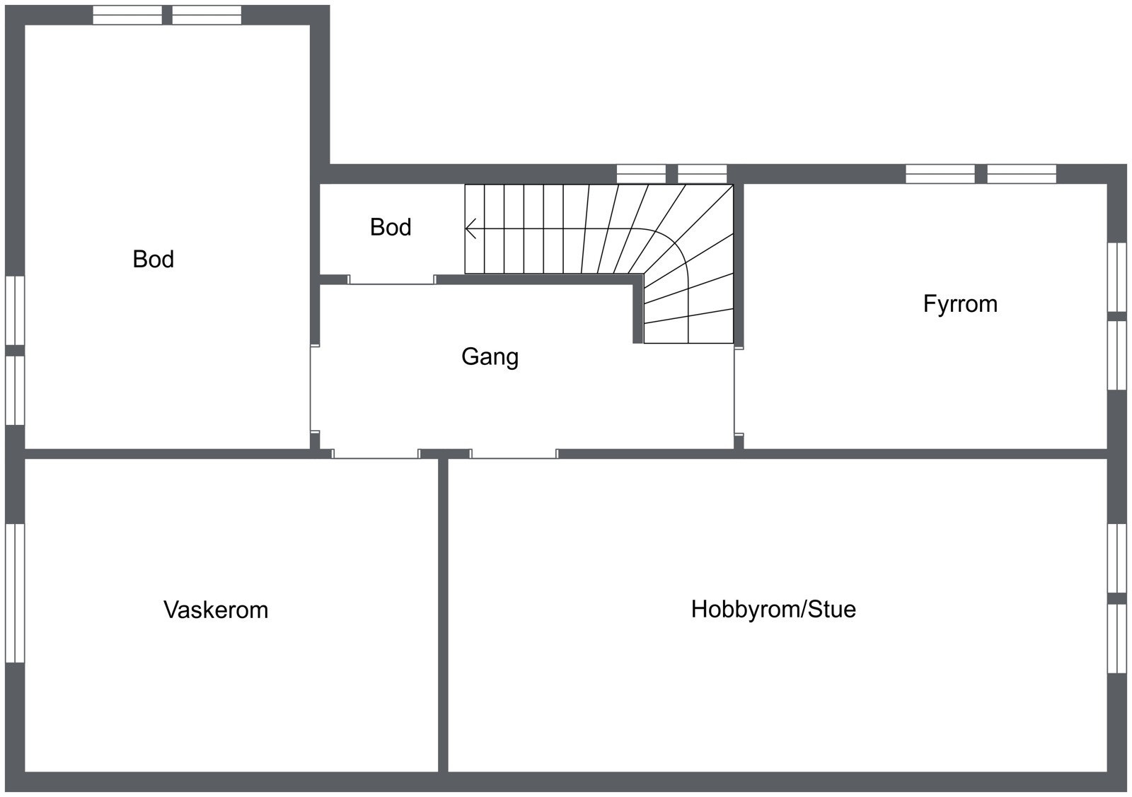 Plantegning U.etasje Galleribilde