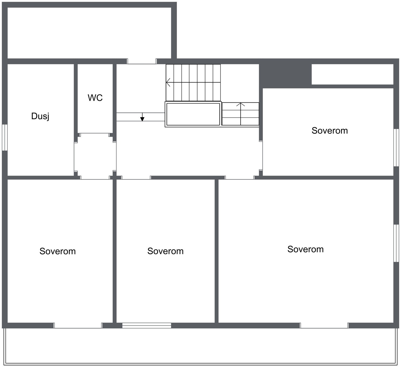 Plantegning 2.etasje Galleribilde