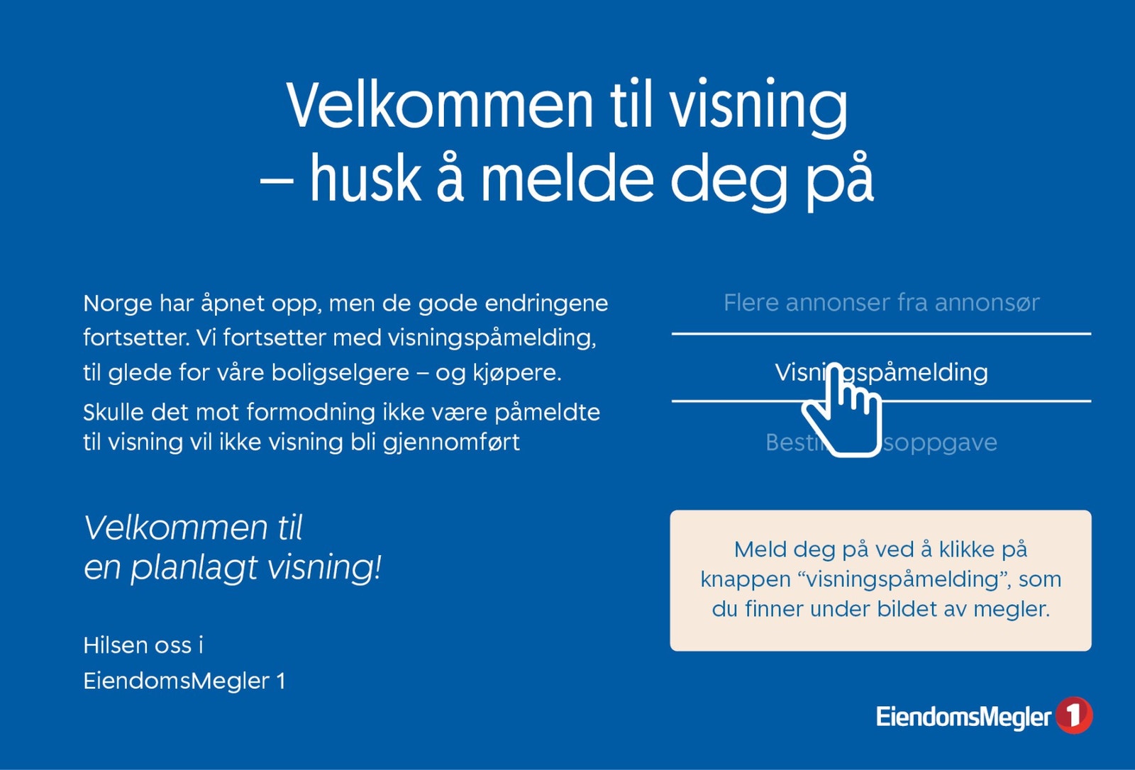 Visningspåmelding. Galleribilde