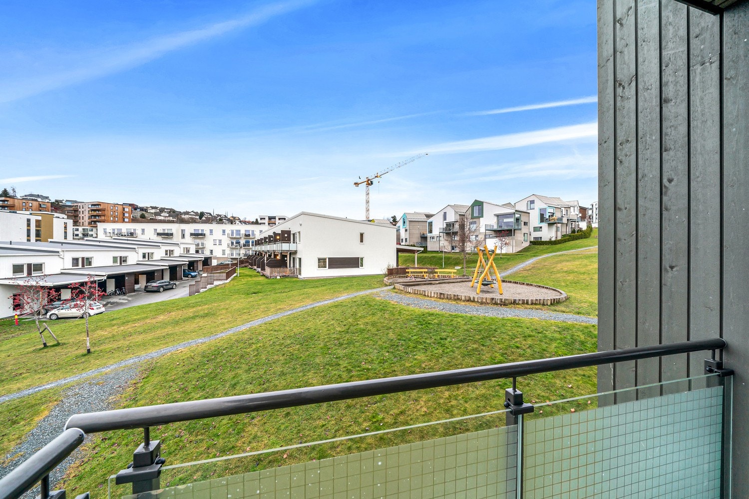 Utsikt fra balkong. Galleribilde