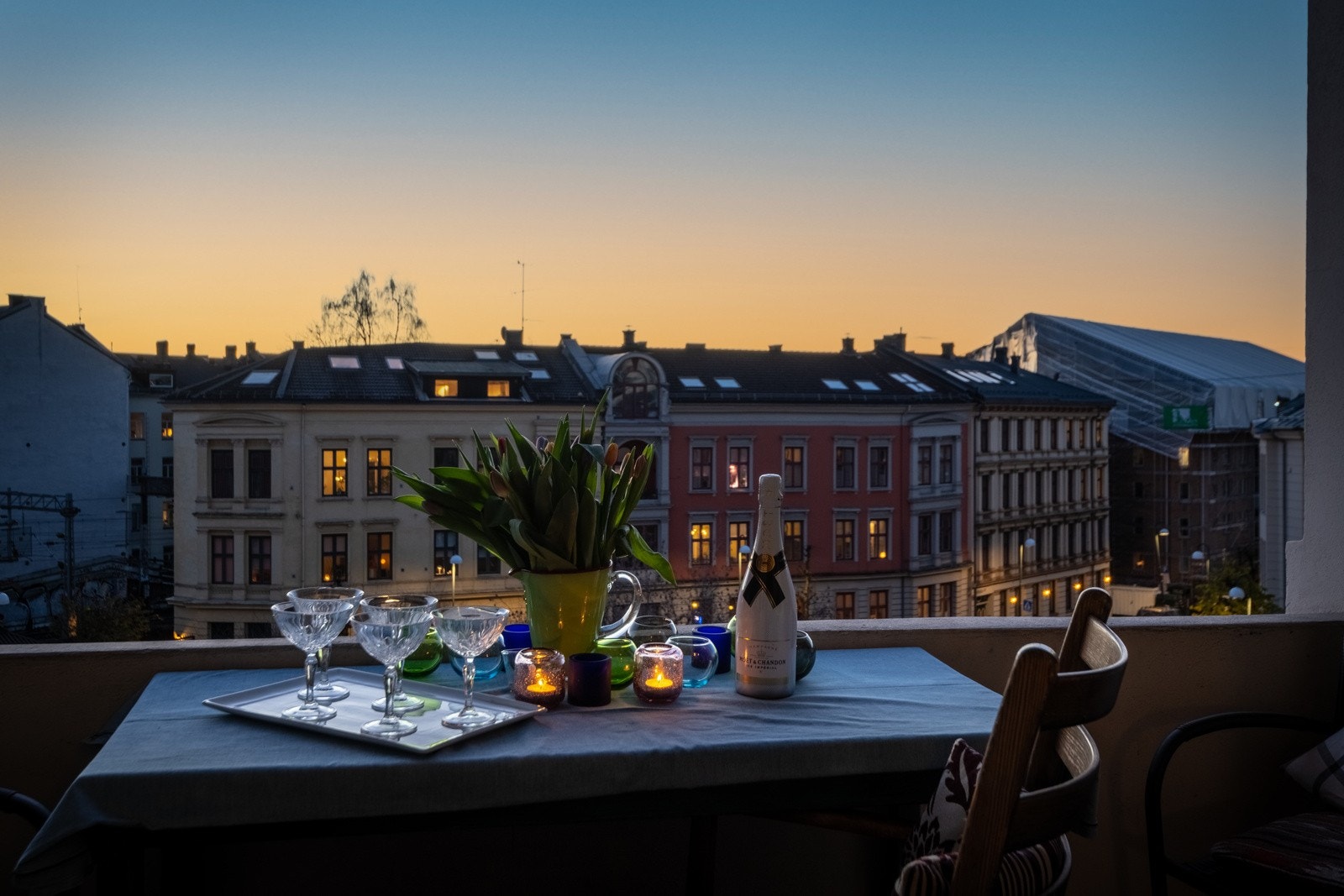 Utsikt fra den overbygde terrassen. Galleribilde