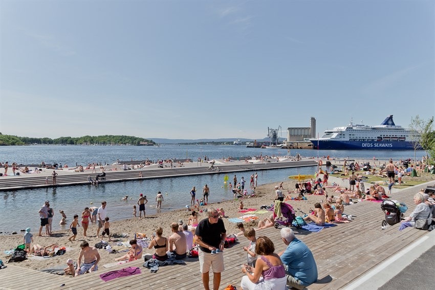 Populære Sørenga er en liten spasertur unna. Galleribilde