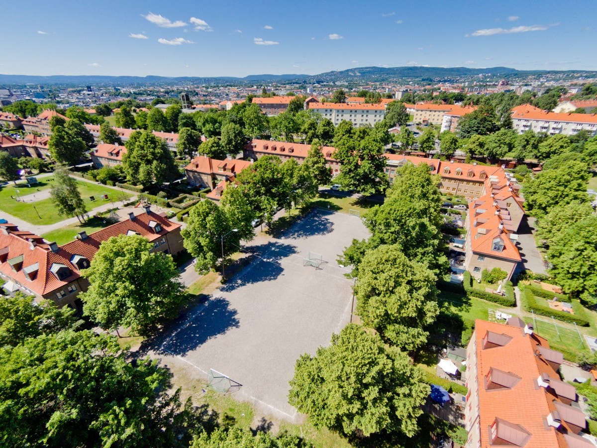 Hagebyen fremstår i dag som en frodig og landlig idyll sentralt i byen. Galleribilde