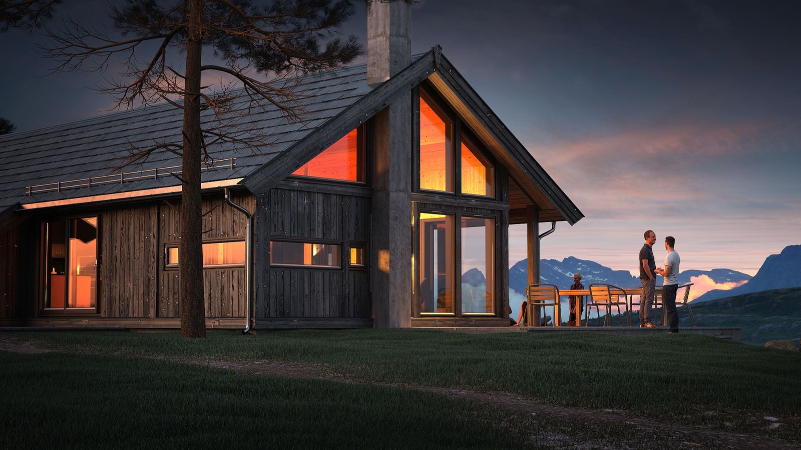 På Øvre Kvamskogan kan man nyte hyttelivet året rundt! Galleribilde