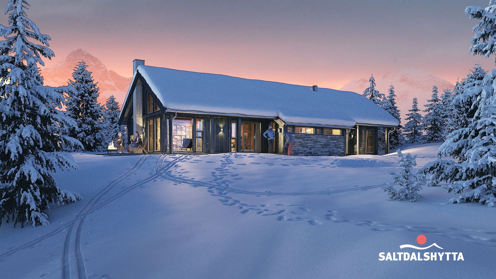 Saltdalshyttas Aurora Premium 406 er en stilren hytte med unike kvaliteter Galleribilde