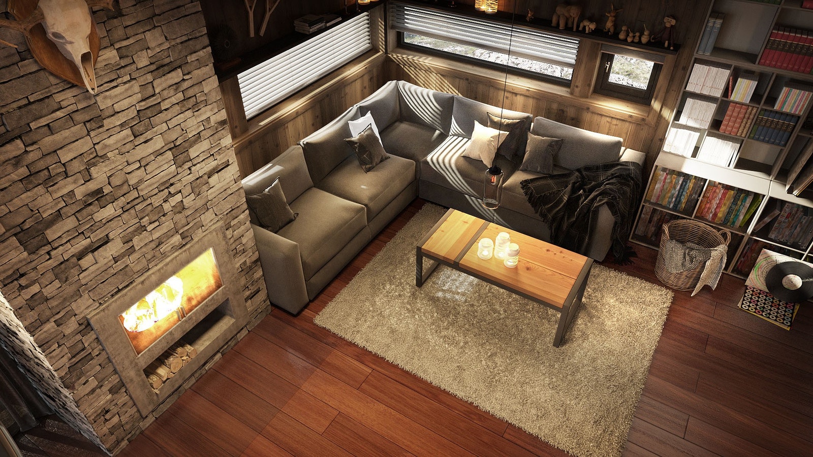 ILLUSTRASJON: På innedager vil tiden fly forbi med brettspill i sofakroken og nystekte vafler Galleribilde