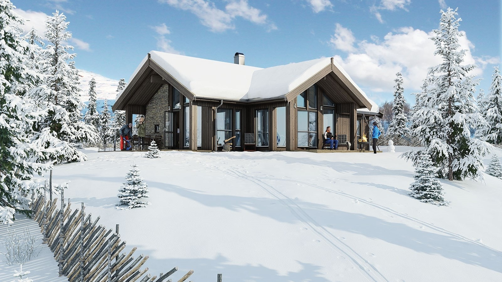 På Øvre Kvamskogan kan man være året rundt! Galleribilde