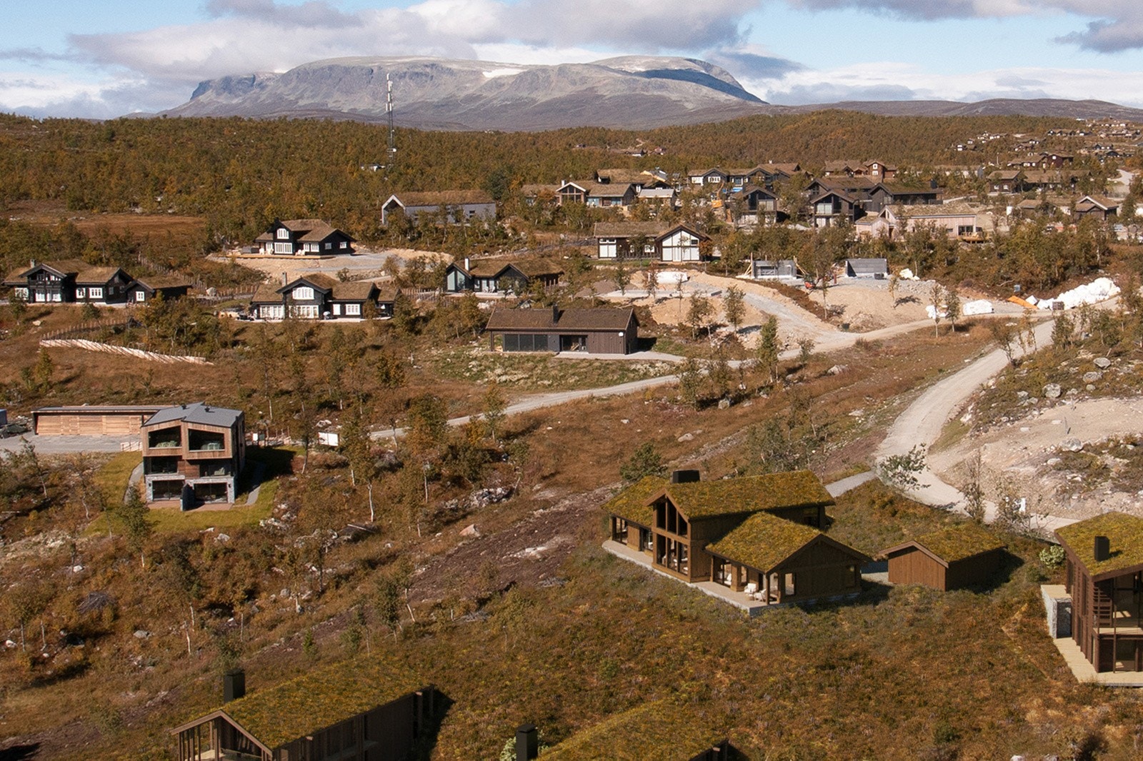 Illustrasjon område - Det kan være noe avvik på plassering av bygninger på tomten, adkomst og utsikt. Galleribilde