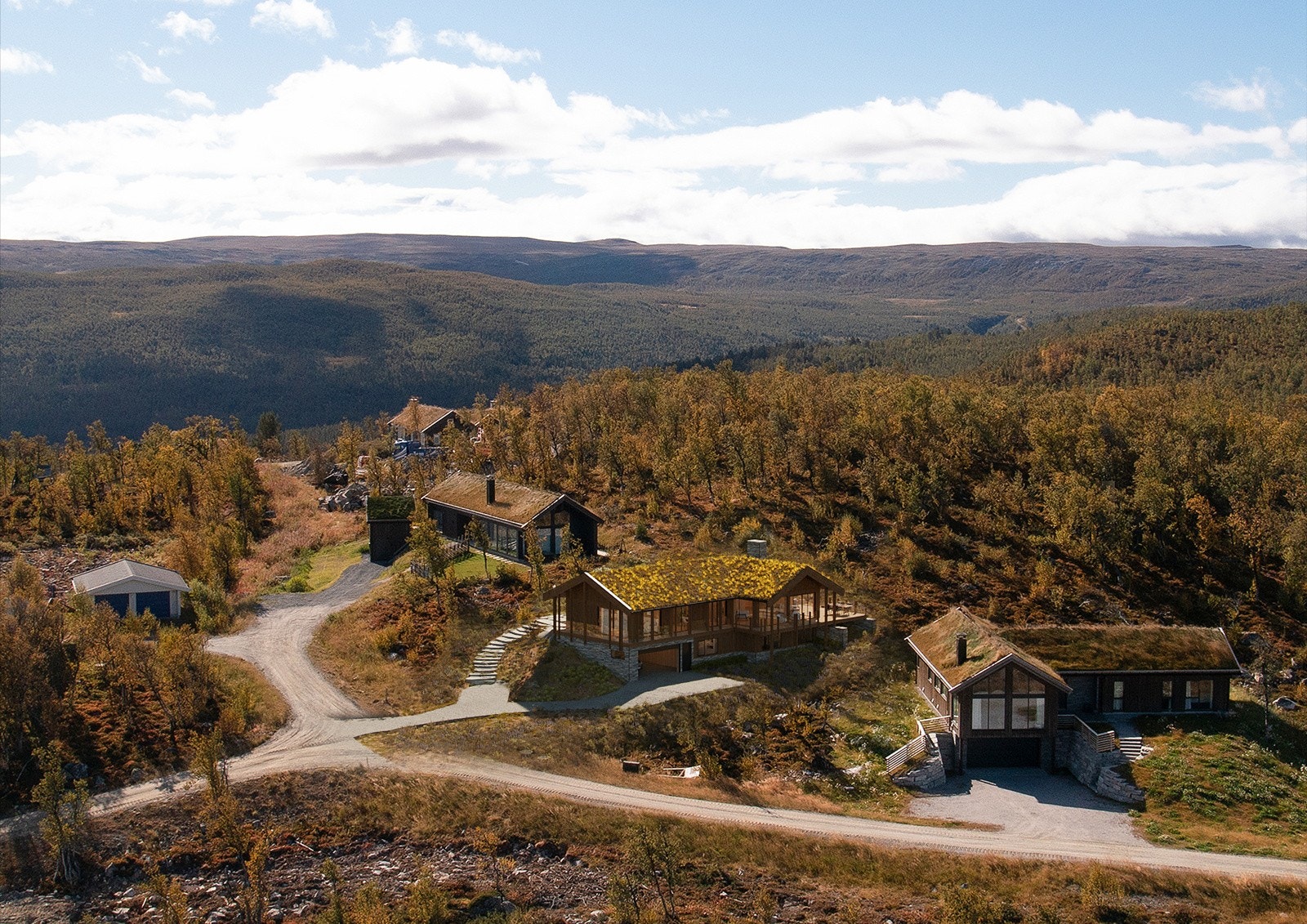 Her har du flotte tur-og skiløyper "rett utenfor" hyttedøren. Bilde er kun av illustrativ karakter og noe avvik kan forekomme Galleribilde