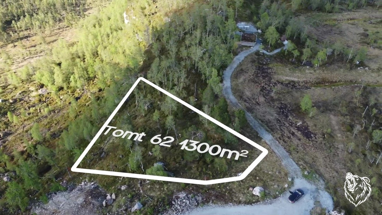 1335 kvm stor tomt med ski in/out moglegheit! Markering av tomt er tegnet av fotograf og avvik kan forekomme. Galleribilde