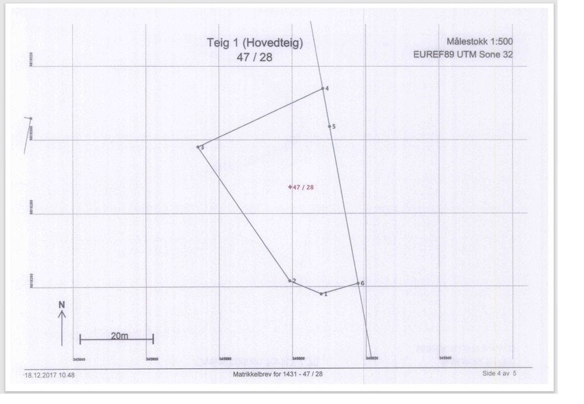 Utmåling av tomt Galleribilde