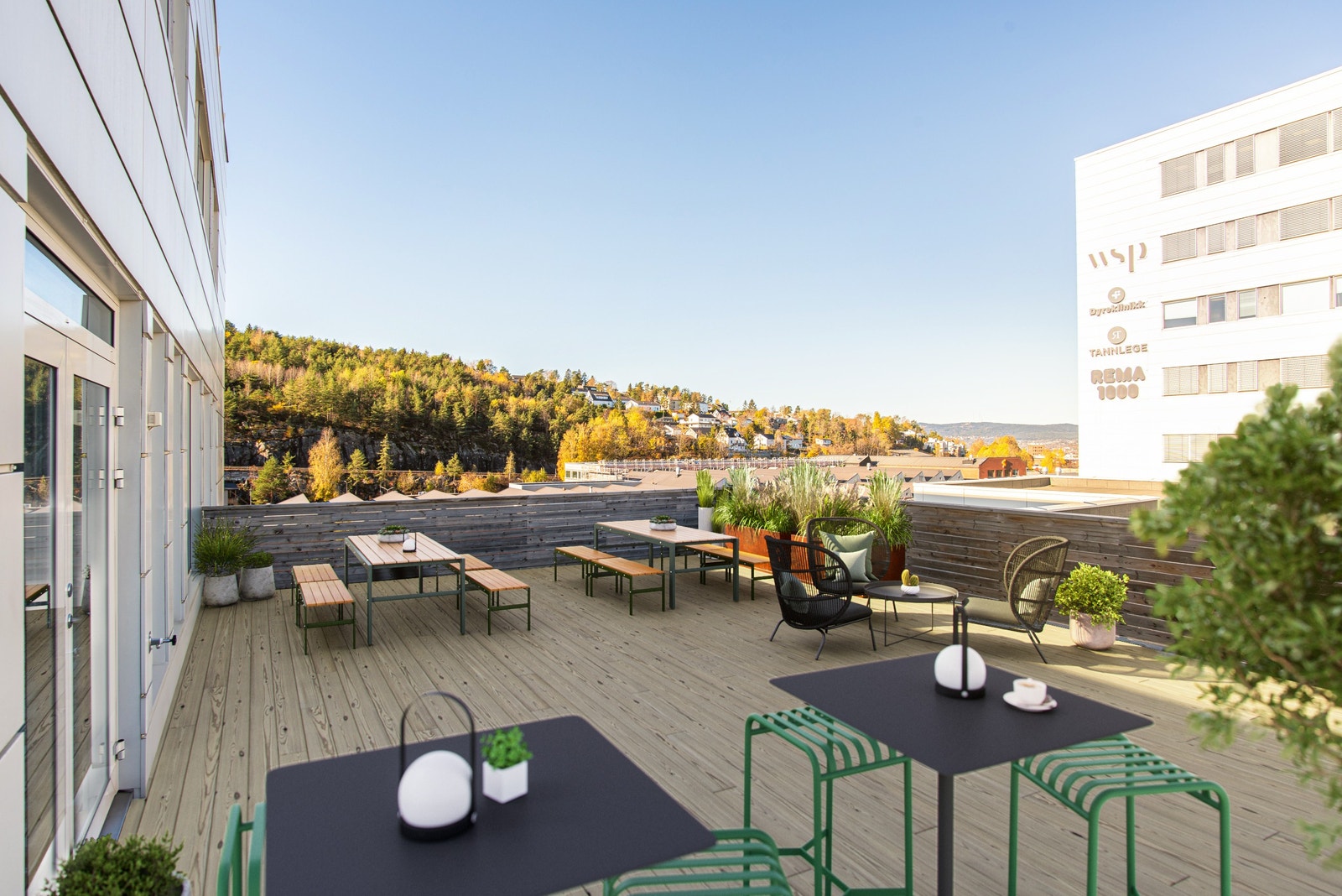 Eksklusiv takterrasse for leietaker i 4. etasje Galleribilde