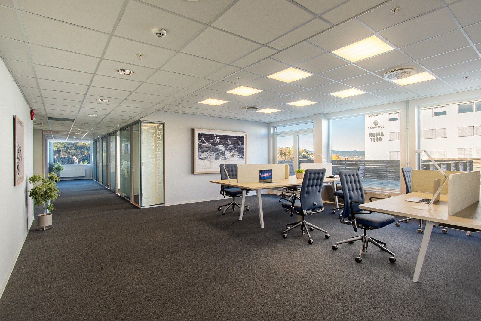 Illustrasjon ledig areal Galleribilde