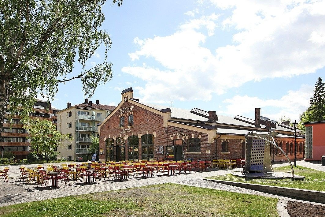 Mange kaféer og restauranter i området Galleribilde