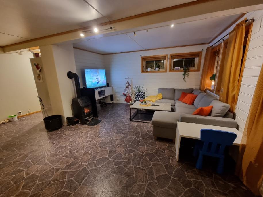Stue m/vedovn og tv-plass. Galleribilde