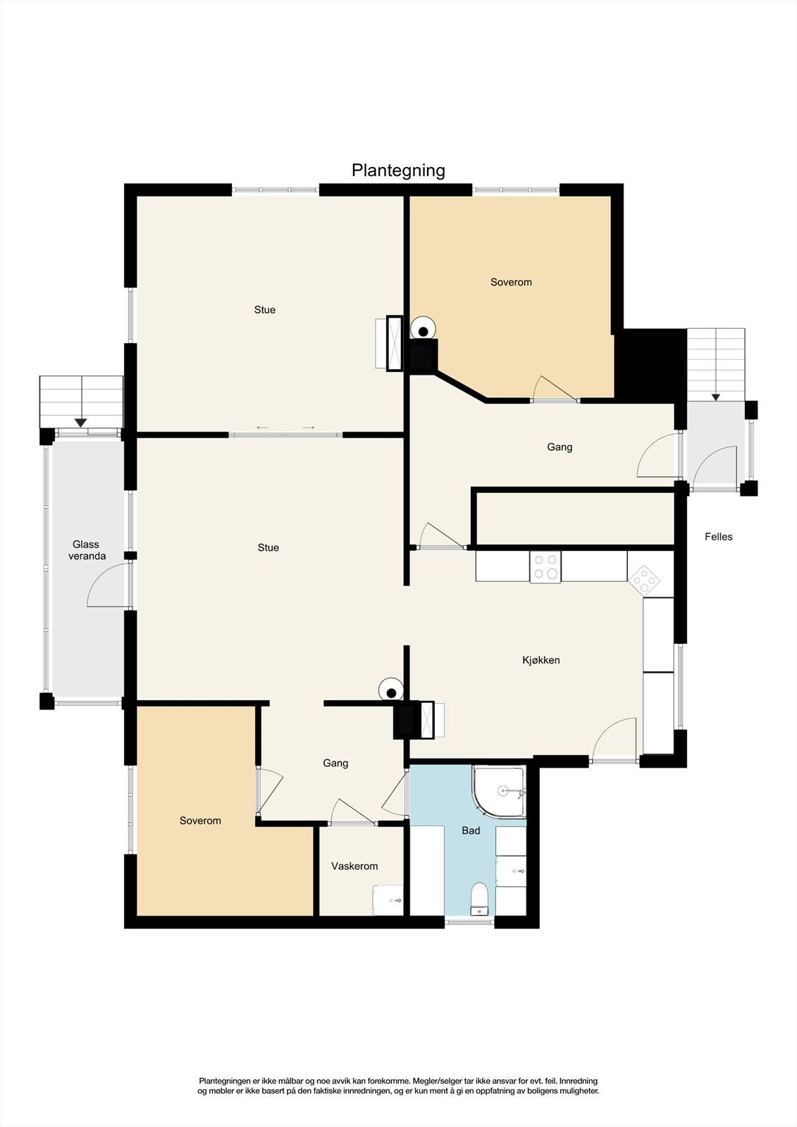 Romslig leilighet Galleribilde