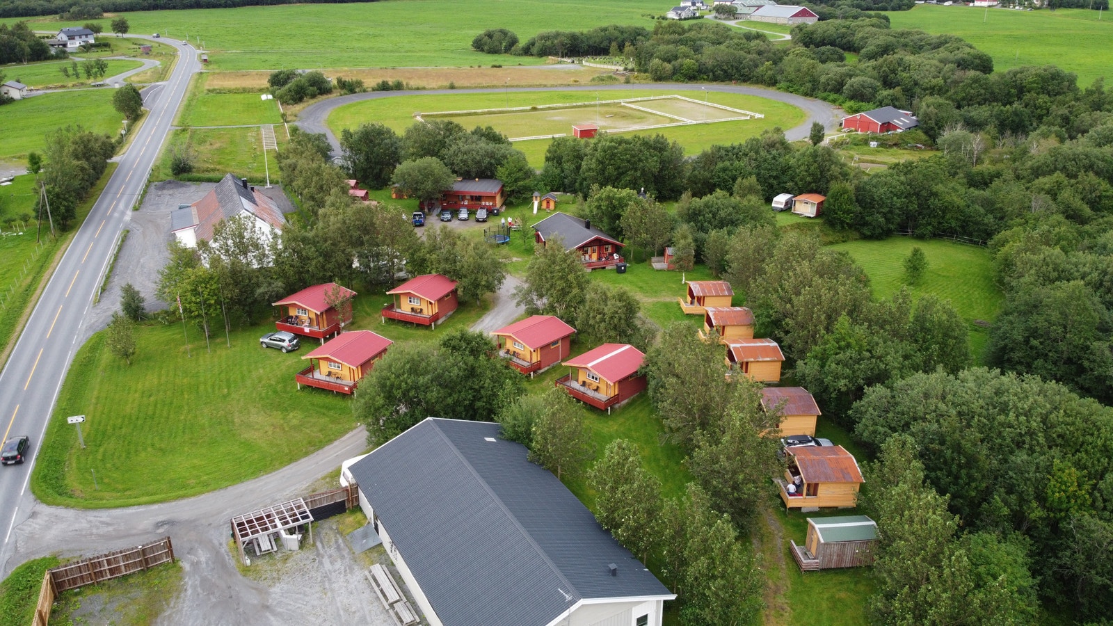 Oversikt alle hytter på campingen Galleribilde