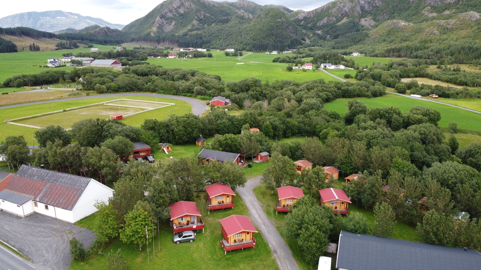 Oversikt alle hytter på campingen Galleribilde