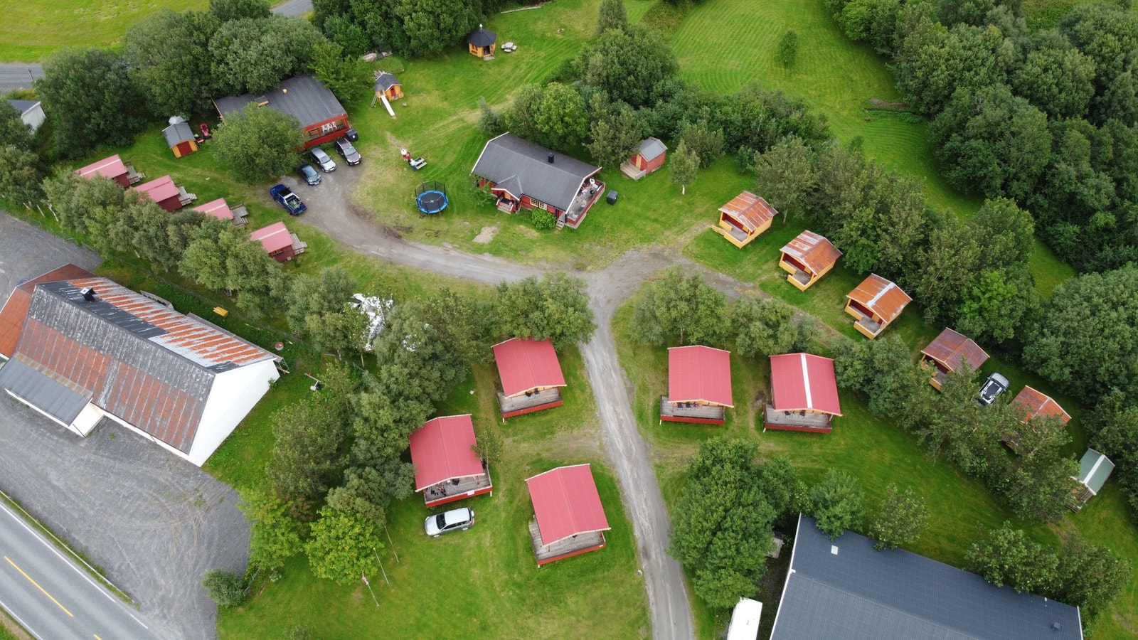 Oversikt alle hytter på campingen Galleribilde