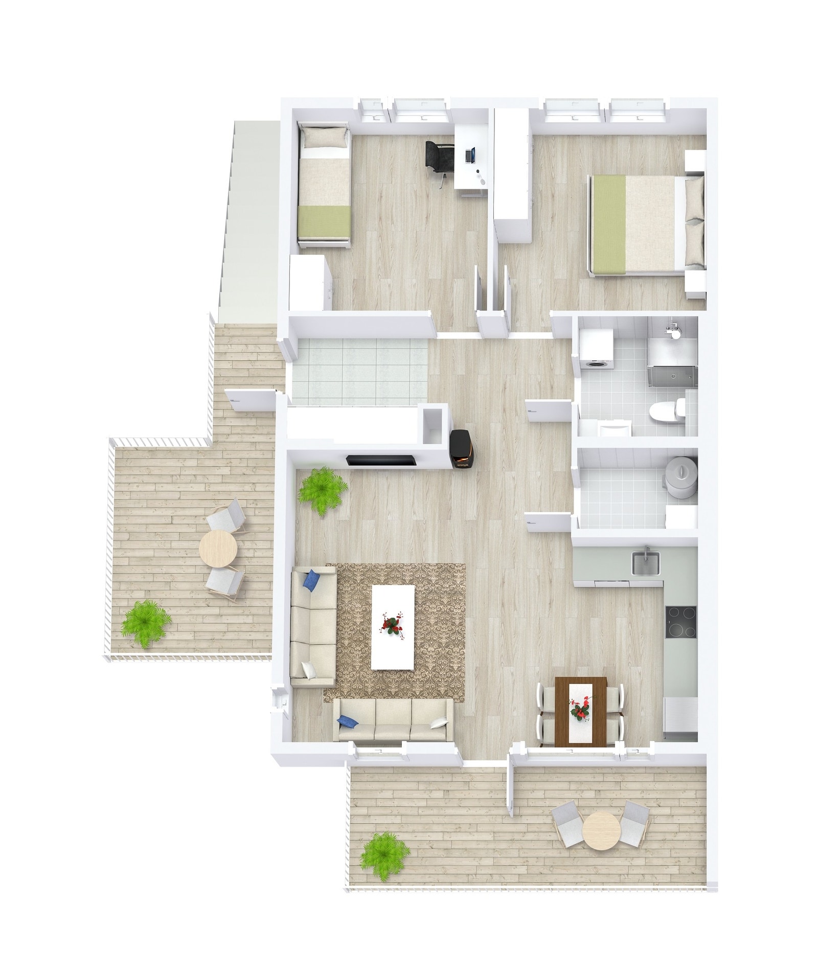 Planteikning leil. 3 Galleribilde