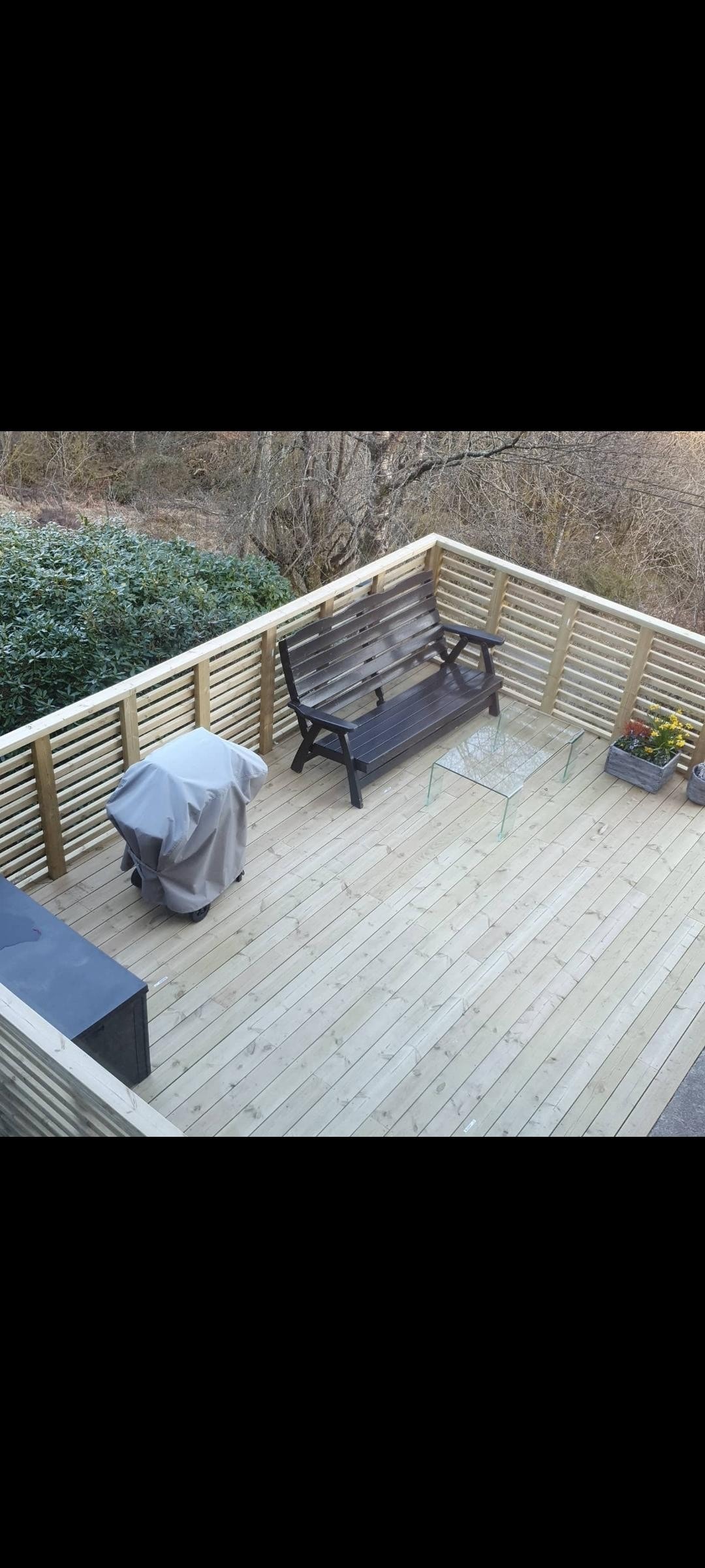 Ny platning ved inngangsdør Galleribilde