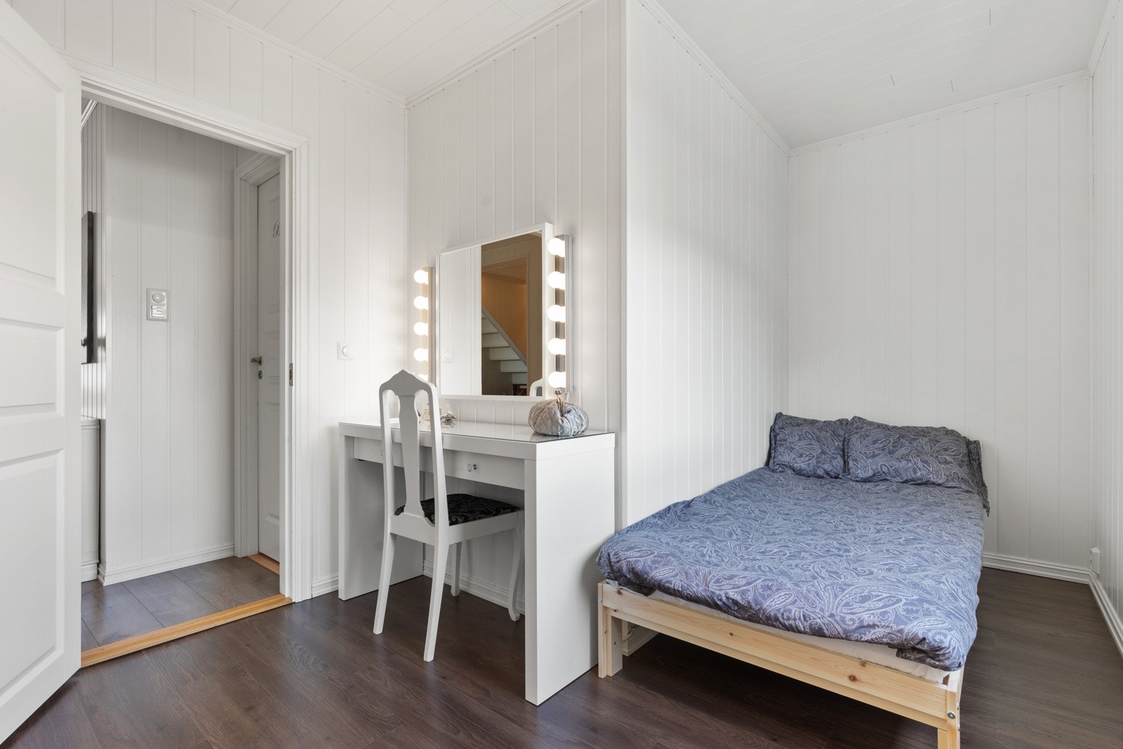 Soverom 3 er på 8 kvm og har god plass til seng, skrivepult m.m. Galleribilde