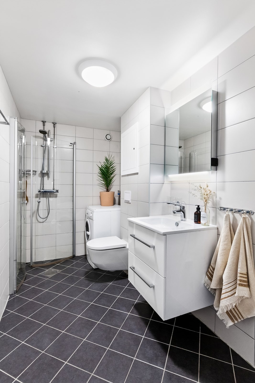 Badet er pusset opp i regi av borettslaget i 2018. Galleribilde