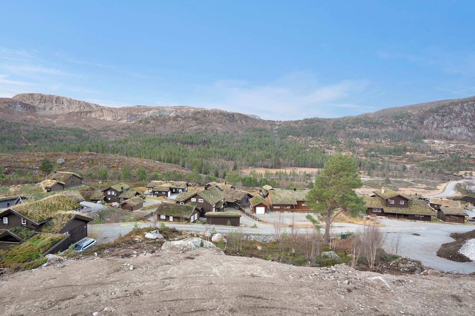 Tomten ligger i Sitåsen hyttefelt Galleribilde