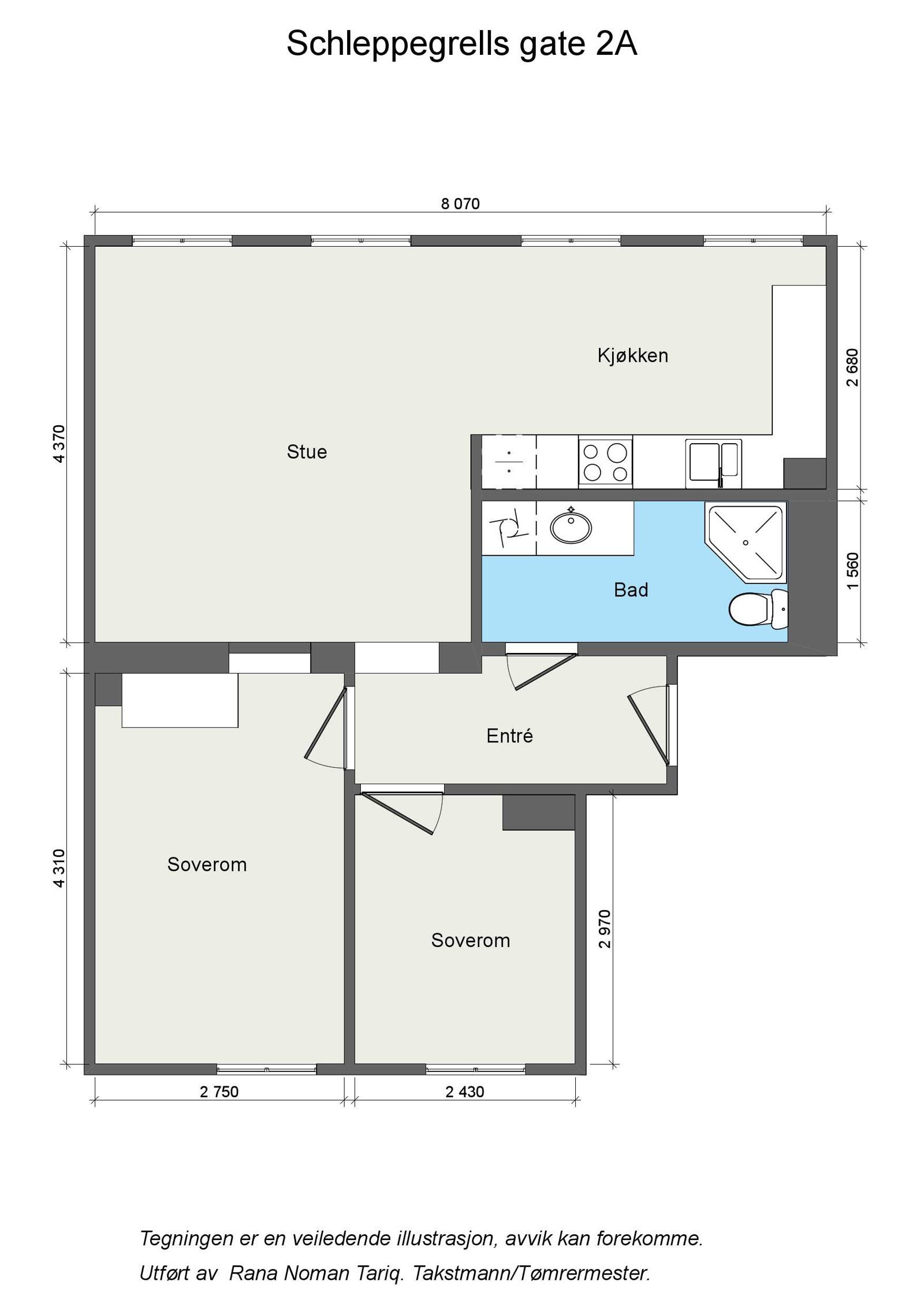 Plantegning Galleribilde