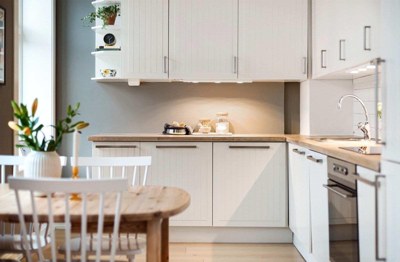 Gulvet har varmefolie som kan justeres etter behov. Galleribilde