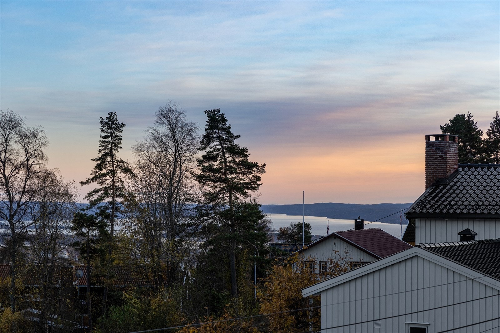 Nydelig utsikt fra takterrassen. Galleribilde