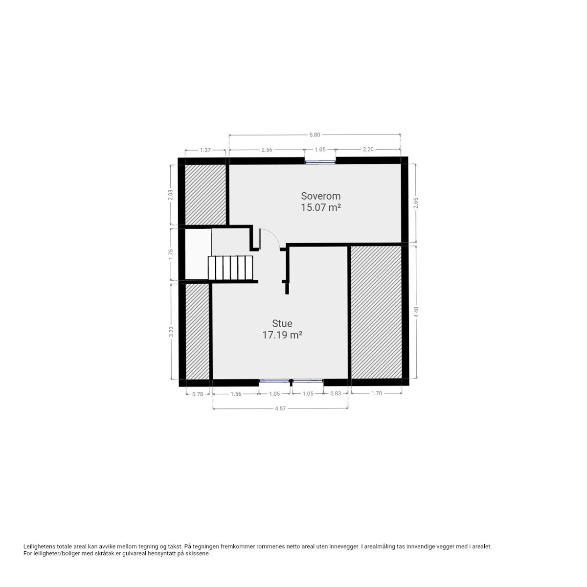 Plantegning loft. Galleribilde