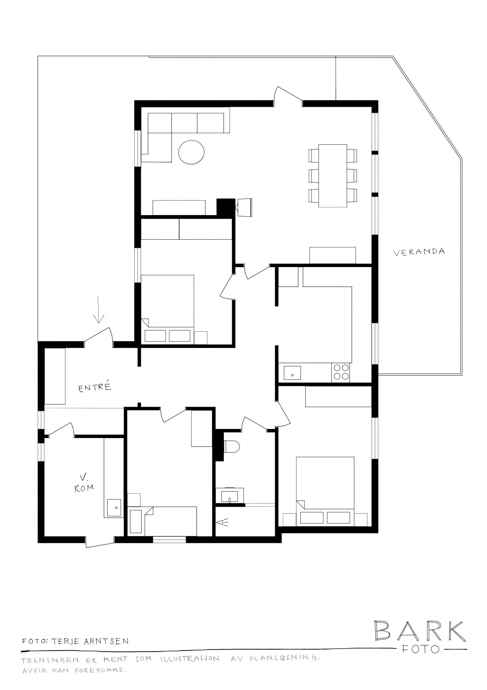 Plantegning. Galleribilde