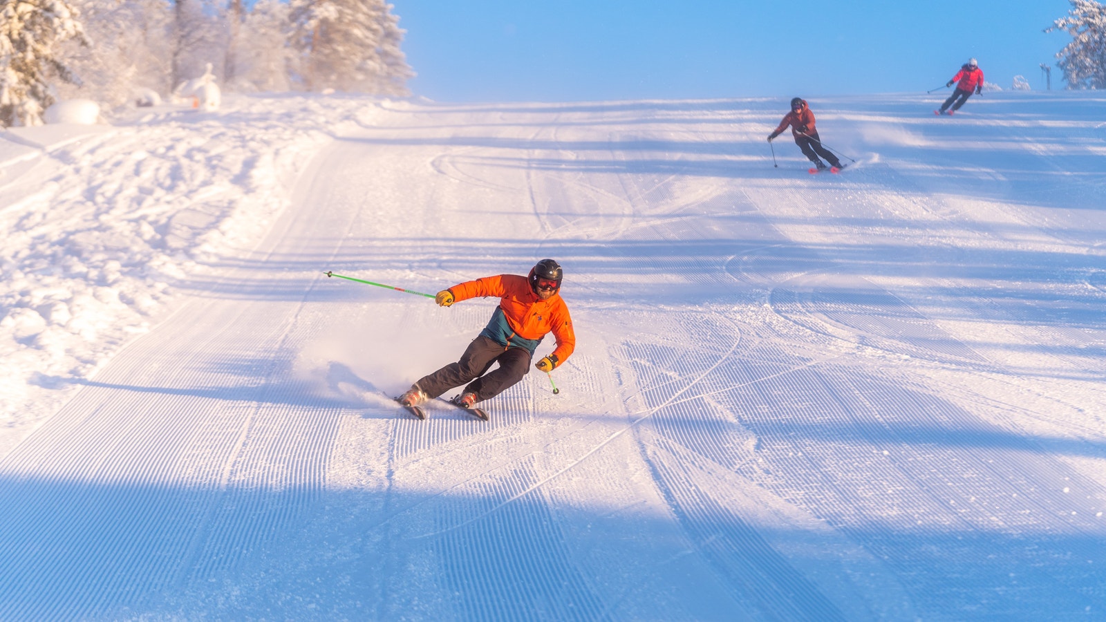 Herlig skikjøring Galleribilde