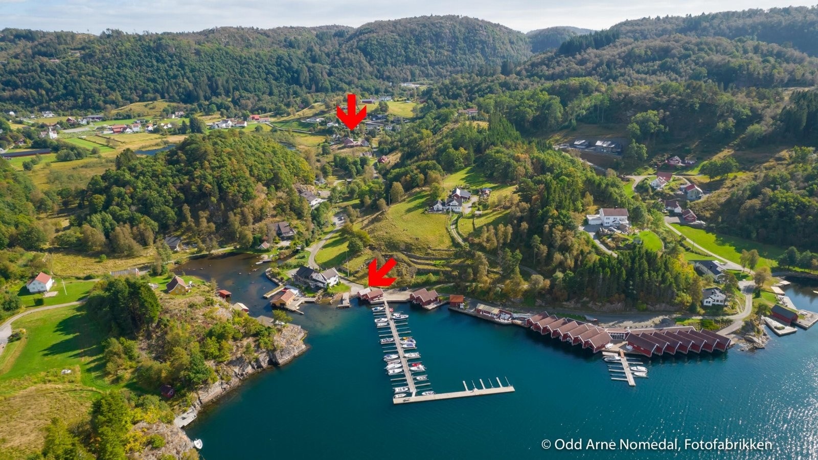 Oversiktsbilde ved sjøen Galleribilde