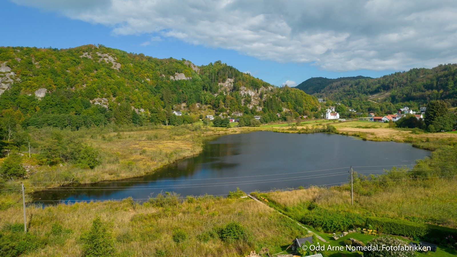 Utsikt mot tjernet Galleribilde